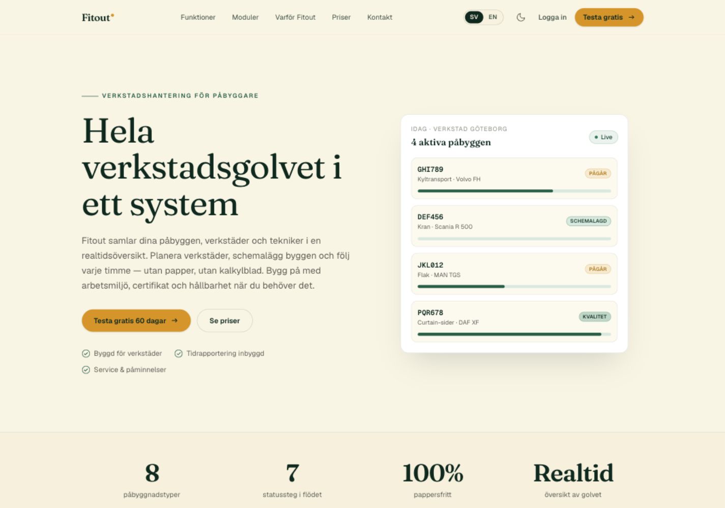 Skärmbild av Fitout